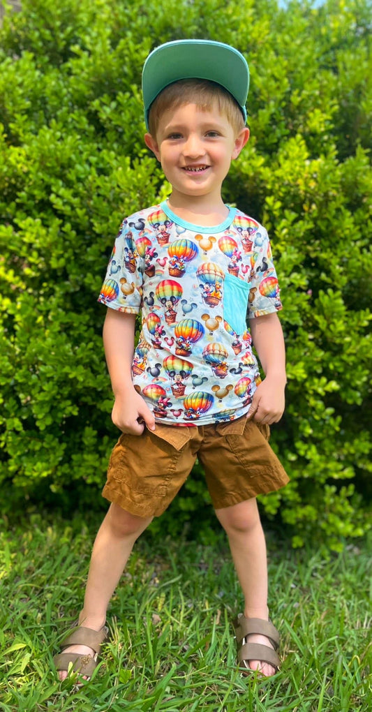 Dahlia’s Balloon Ride- Pocket Tee RTS