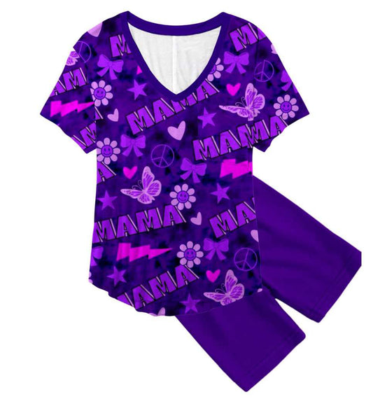 Girl mama oversized tee and biker shorts preorder