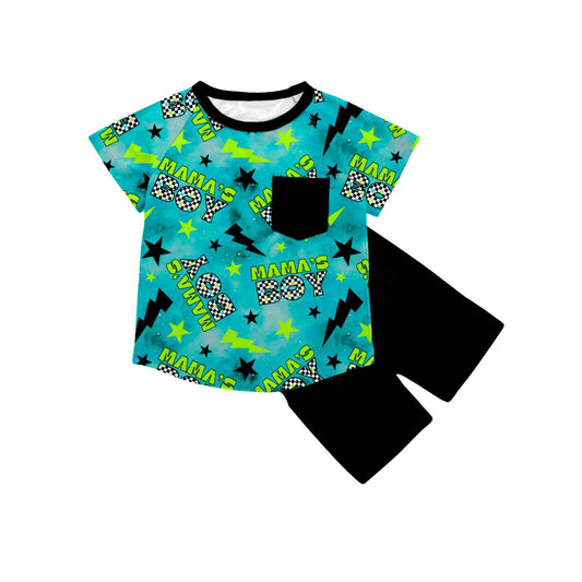 Mamas boy pocket tee and shorts preorder