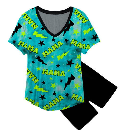 Boy mom oversized tee and biker shorts set preorder