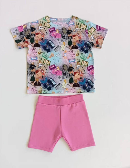 Era Ever After women’s oversized tee and biker shorts