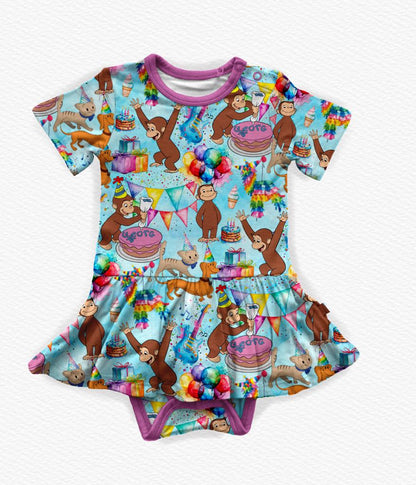 JJ’s Birthday Monkey Bodysuit Twirl