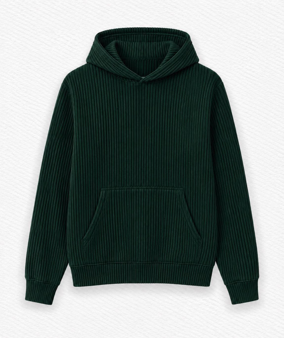 Evergreen Adult Ribbed Hoodie  - Holly Jolly Pre-Order