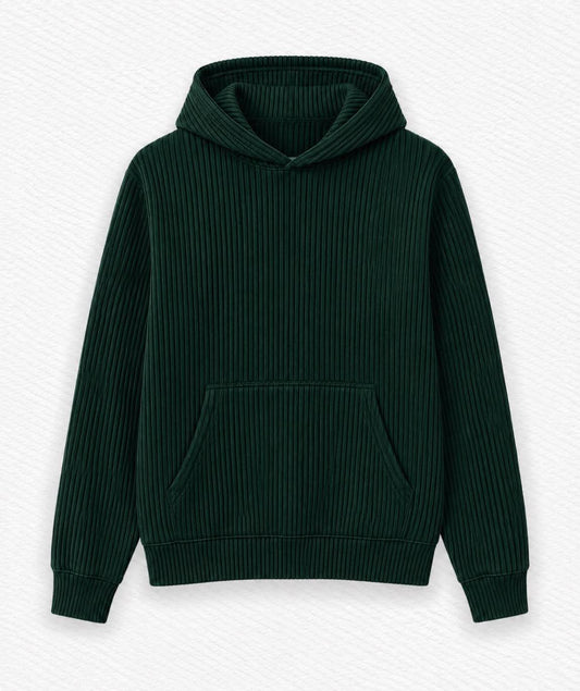 Evergreen Adult Ribbed Hoodie  - Holly Jolly Pre-Order