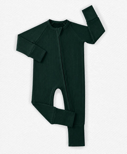 Evergreen Ribbed Zippy - Holly Jolly Pre-Order