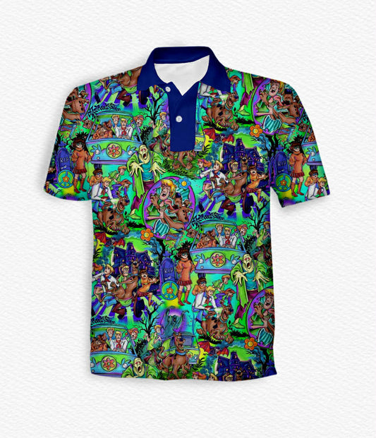 Mystery Pup Men’s Polo- RTS Halloween
