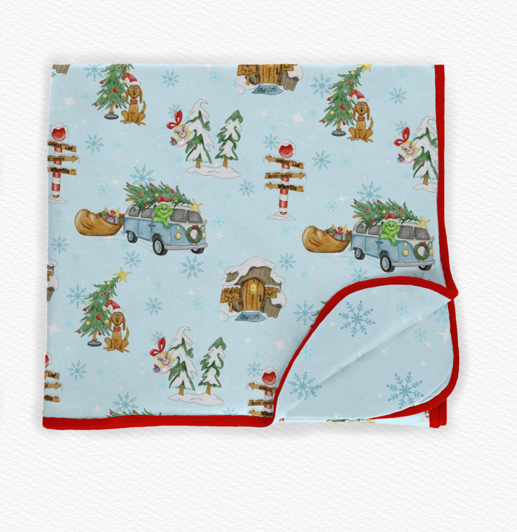 VIP ACCESS REQUIRED “Max-imum Grinch-mas!”  Pre sale bamboo BLANKET