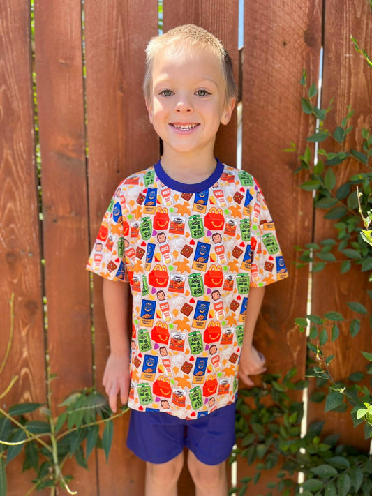 Snack Squad Kids Tee and Shorts Set- Snacks RTS