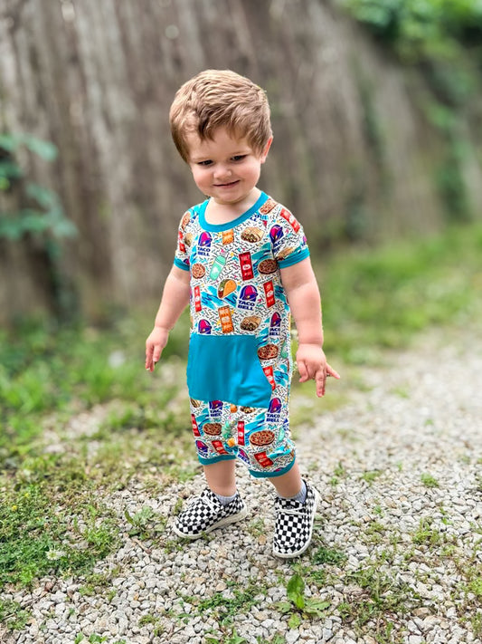 90s Taco Peek A Boo Shortie- Snacks RTS