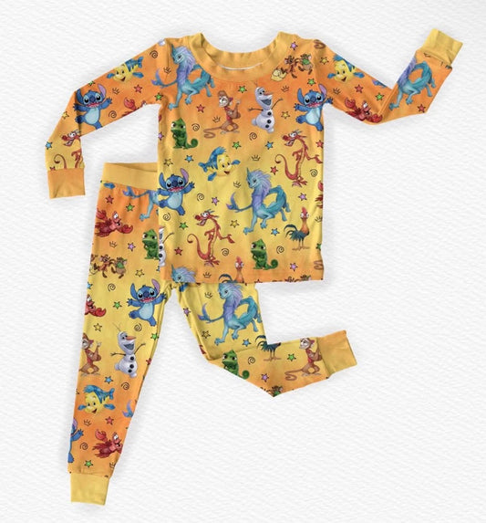 Sidekick Crew Long Sleeve/Pant Pj Set- Magic Day LF Pre-Order