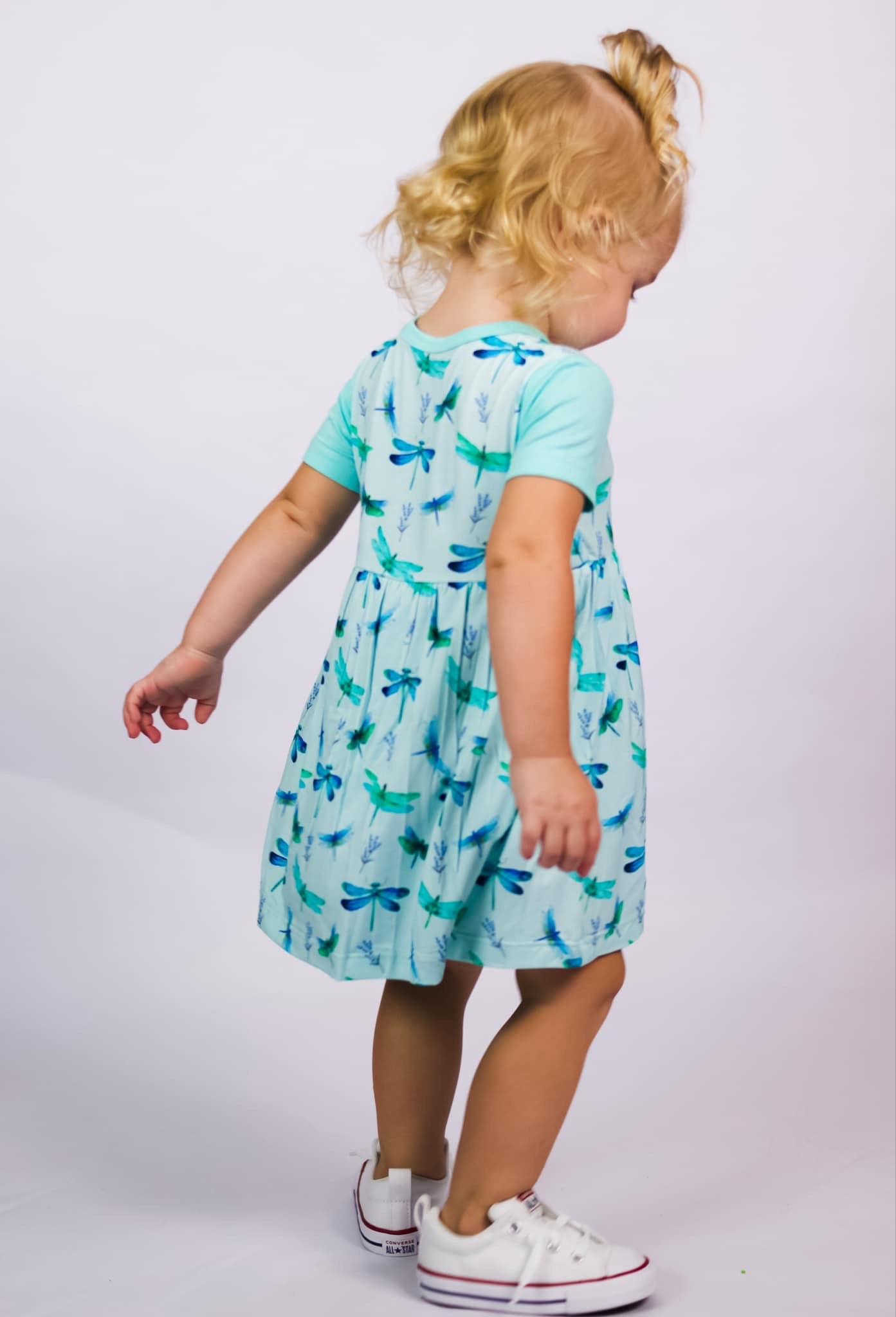 RTS- Aqua Aviators~Bamboo onesie dress