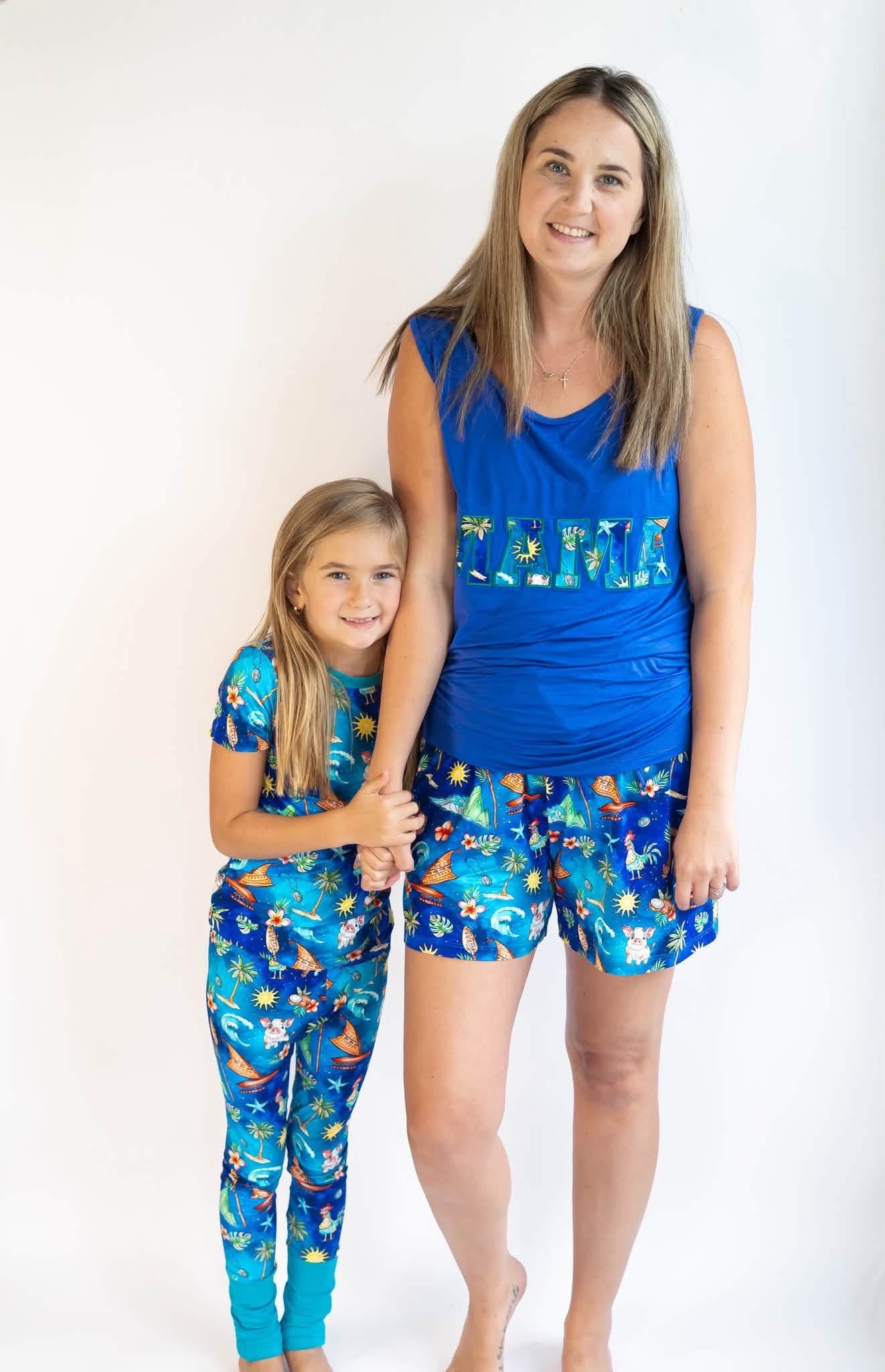 Voyager Short Sleeve/Pant Pj Set- Royalty RTS
