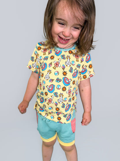 Summer Goose Kids Tee & Short Set- RTS