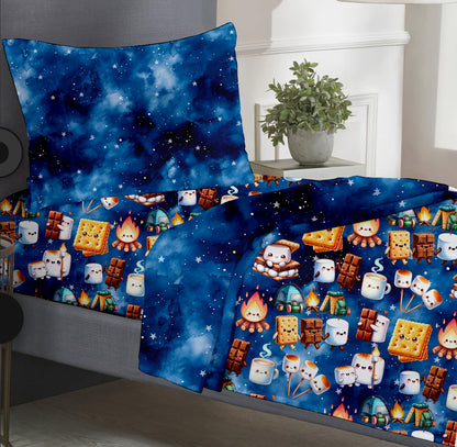 Campfire Treats Fitted Sheet - S'mores RTS