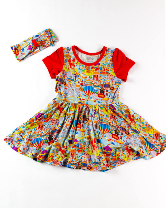 RTS~ Where’s Wally~ twirl dress