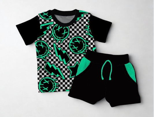 Misfit Club Short Sleeve Tee w/ Short Set- Collab RTS