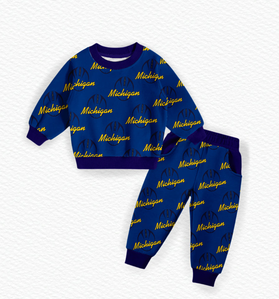 Michigan football!! Pre order bamboo jogger set