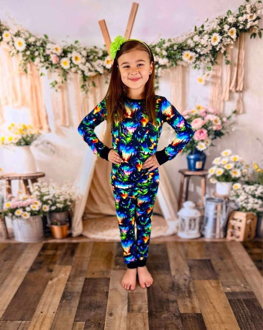 Lantern Skies Long Sleeve Pj Set- Fall RTS