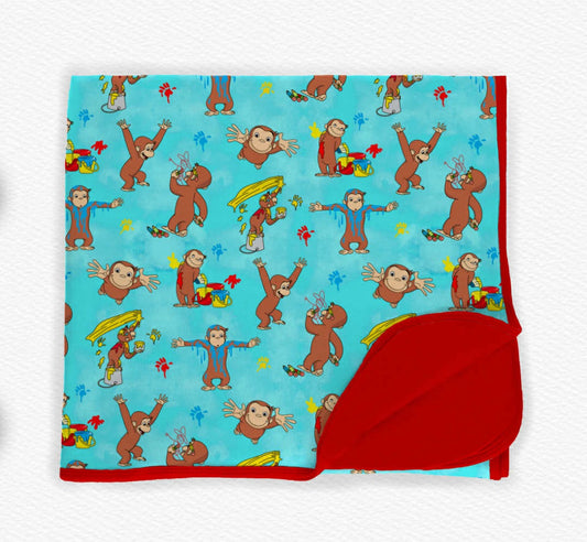 Mischievous Monkey Double Layer Blanket- RTS