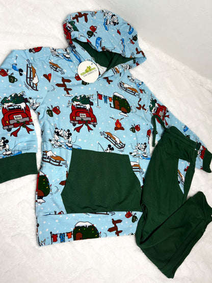 Alpine Mickey Hoodie/Jogger Set- Xmas RTS