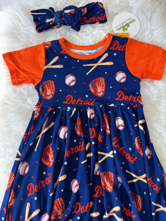 Detroit baseball twirl dress preorder