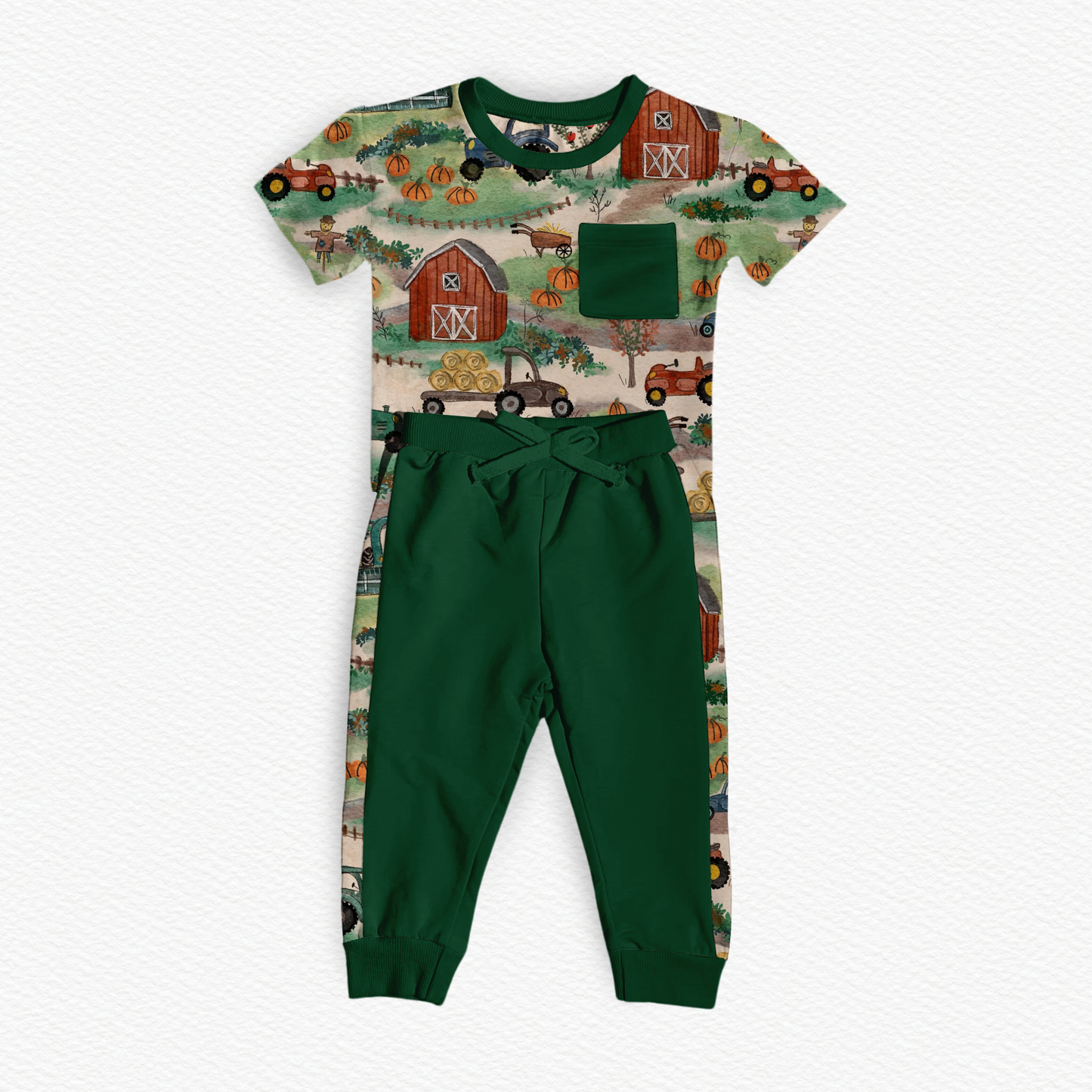 Old MacDonald’s Farm Tee Shirt w/ Jogger Set- Autumn Pre-Order