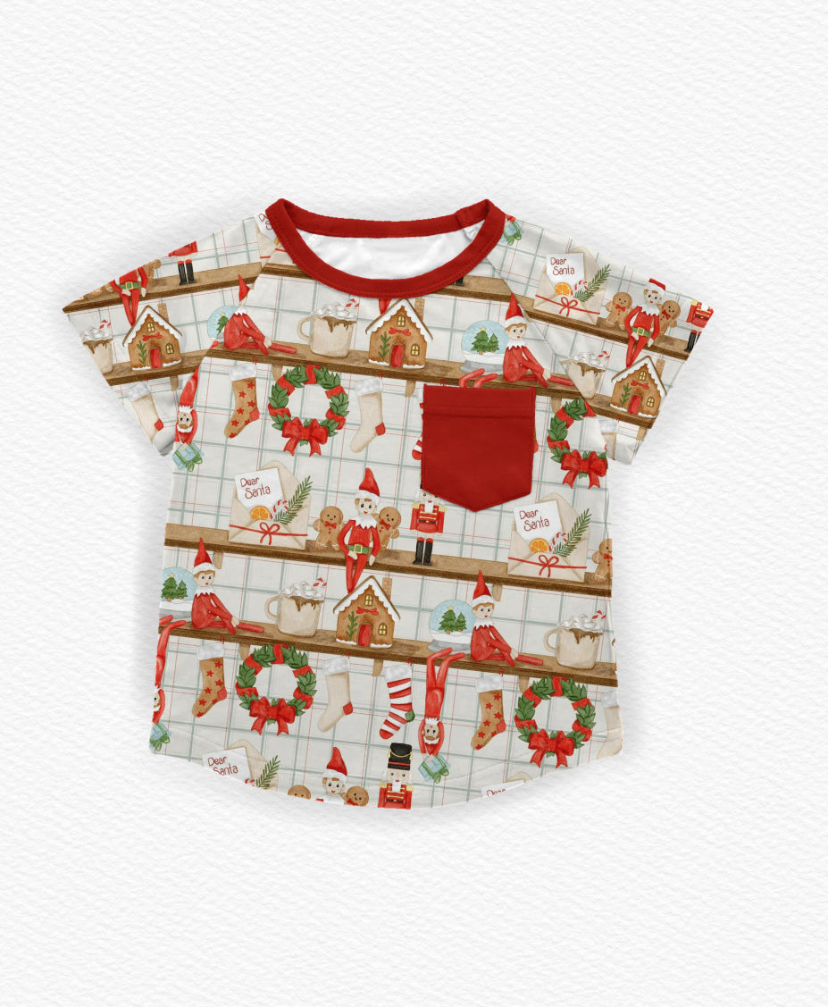 HOLIDAY- Little trickster- pre sale- kids bamboo pocket tee