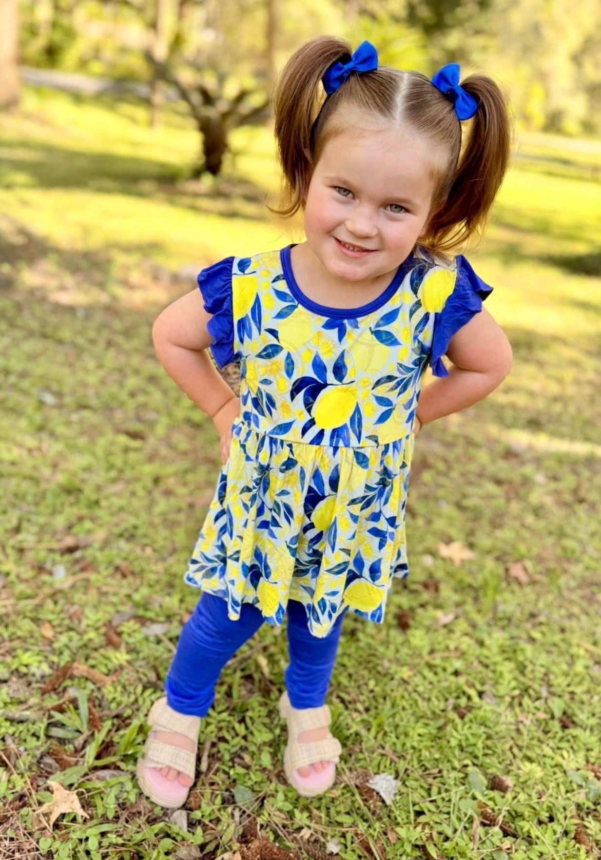 Ryleigh’s Lemonade Peplum Set- DS RTS