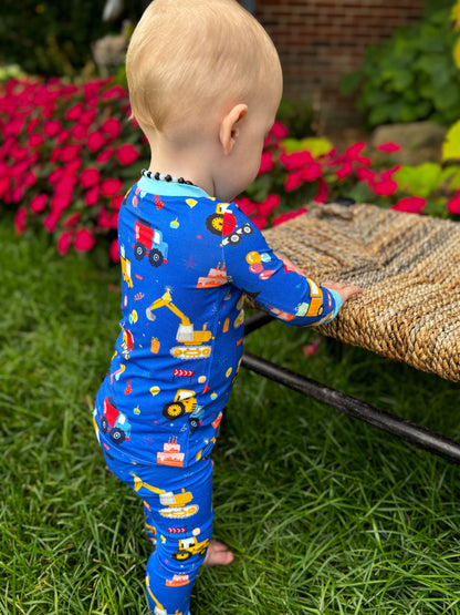 RTS- Party trucks- bamboo 2 piece pjs