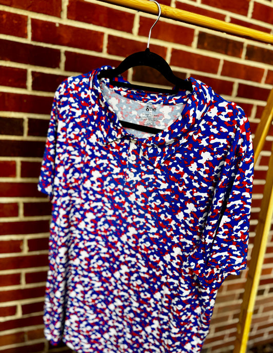 READY TO SHIP “The Patriot” Men’s Bamboo polo