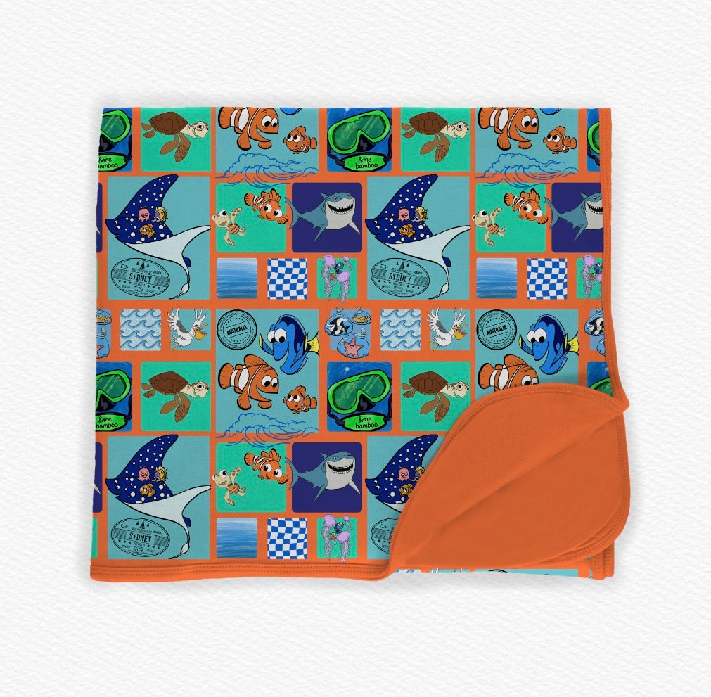 Shark Bait Blanket- Patchwork RTS