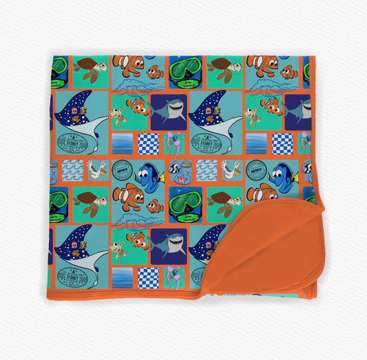 Shark Bait Blanket- Patchwork RTS