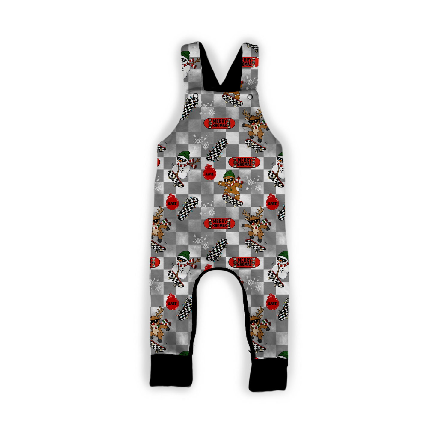 Merry Bromas Kids Overalls- Christmas 26 Pre-Order