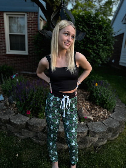 READY TO SHIP- Sparty on, go Green women’s bamboo joggers