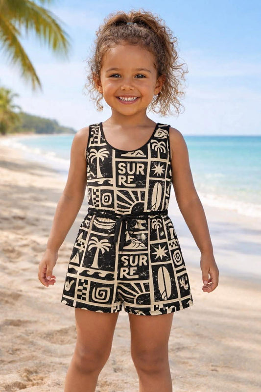 Rip Tide Girls' Janna Romper- Rebel Pre-Order