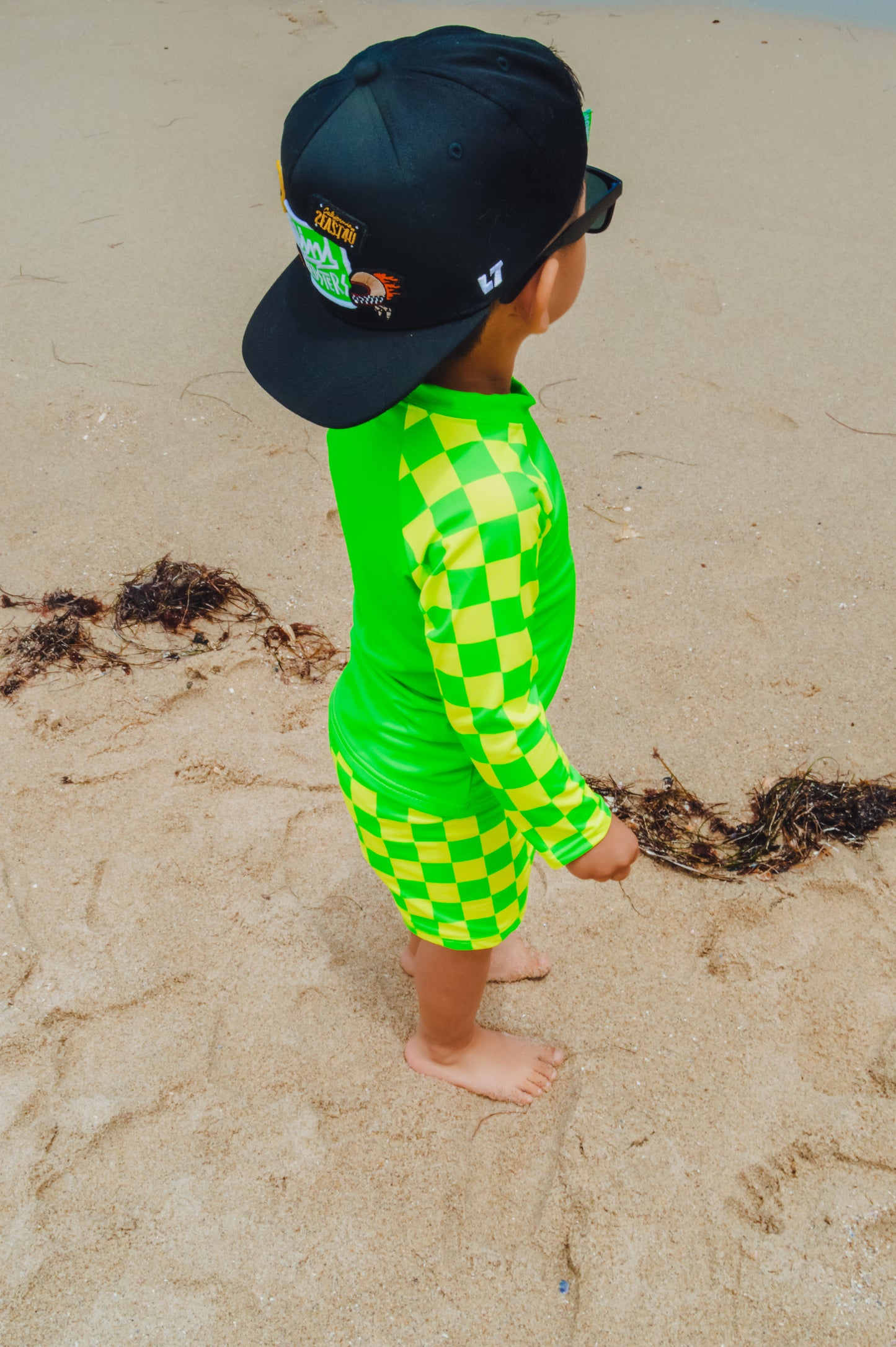 Citrus Surge Long Sleeve Rash Guard w/ Trunks- Swim RTS