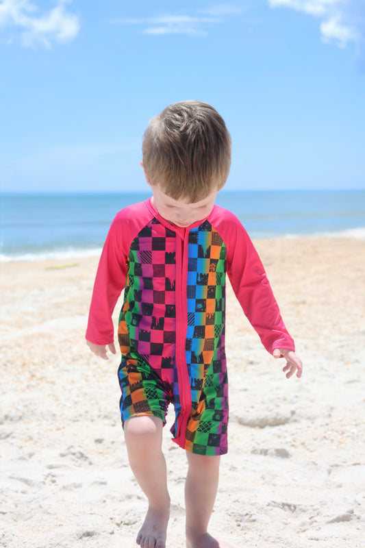 The Drip Long Sleeve One Piece Rash Guard- Swim RTS