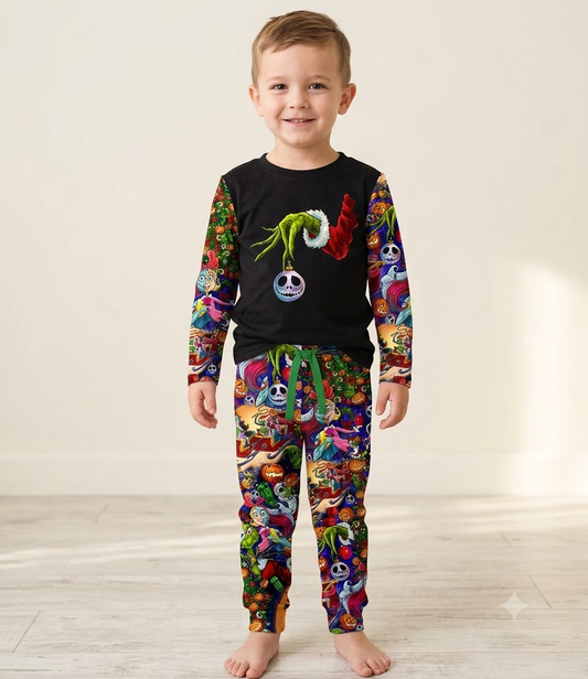 Jolly & Jacked Graphic Tee w/ Jogger Set- Pre-Sale
