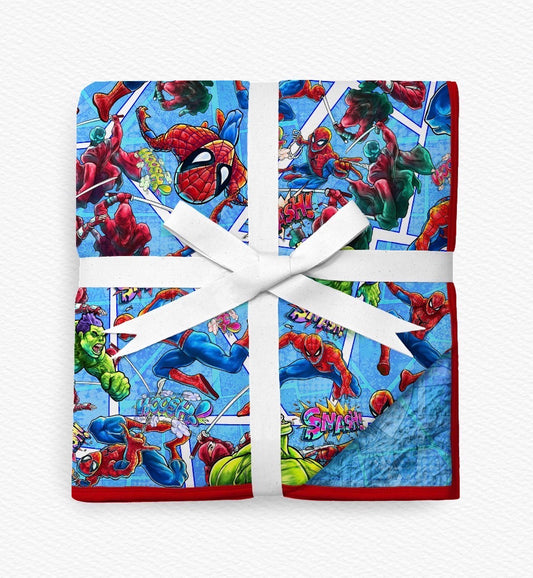 Comic Collision Minky Blanket- LF RTS