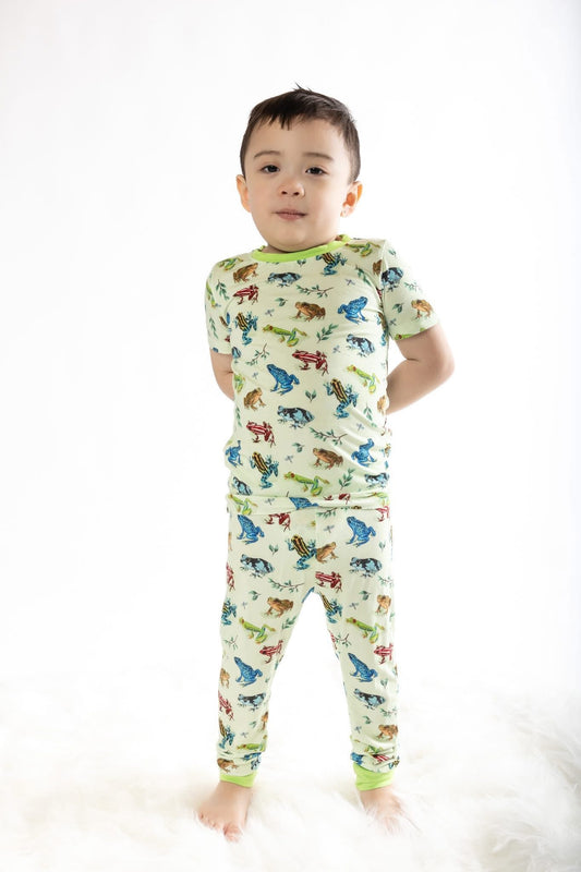 Get Froggy With It Short Sleeve/Pant Pj Set- RTS