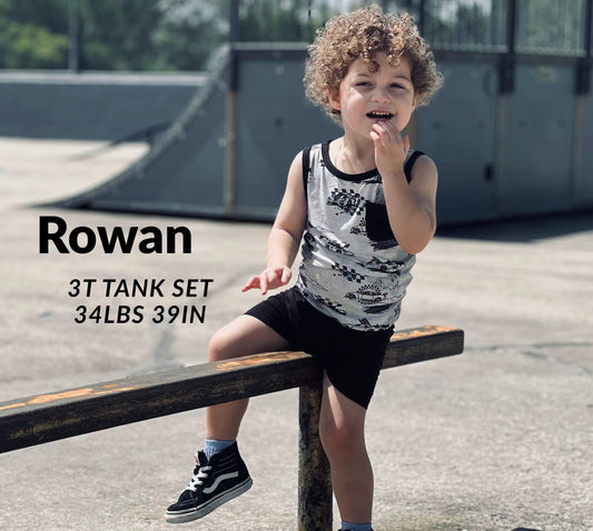 Full Throttle Kids Tank & Short Set- Tiny Rebel RTS