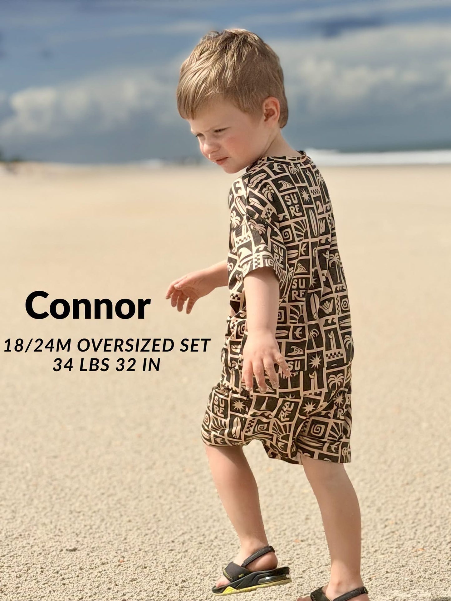 Rip Tide Kids Very Oversized Tee & Short Set- Tiny Rebel RTS
