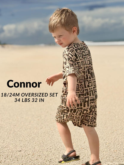 Rip Tide Kids Very Oversized Tee & Short Set- Tiny Rebel RTS