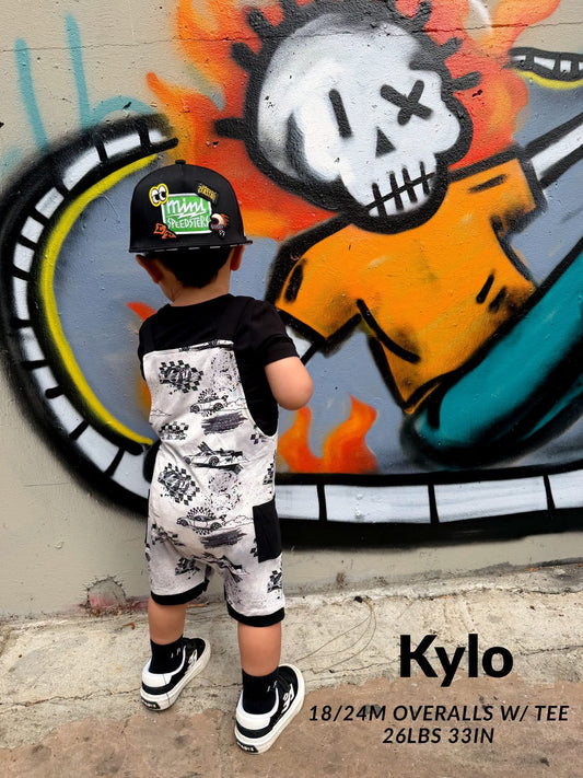 Full Throttle Overalls with tee- Tiny Rebel RTS