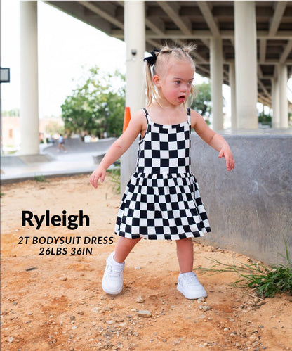 Rebel Grid Bodysuit Twirl- Tiny Rebel RTS