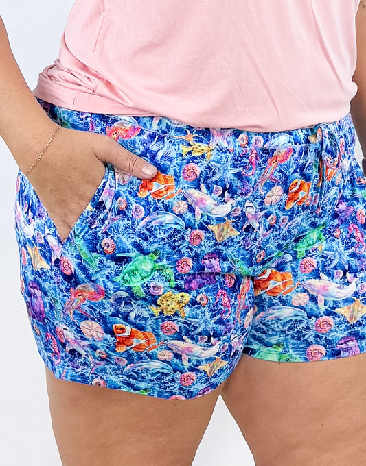 Iridescent Ocean Women’s Lounge Short- RTS