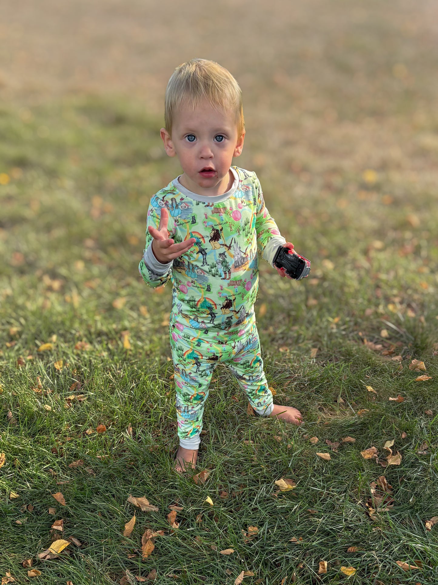 Yellow Brick Road Long Sleeve/Pant Pj Set- RTS