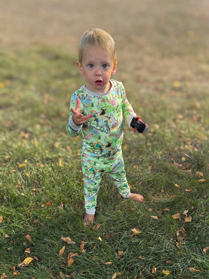 Yellow Brick Road Long Sleeve/Pant Pj Set- RTS