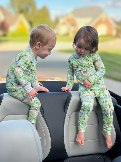 Yellow Brick Road Long Sleeve/Pant Pj Set- RTS