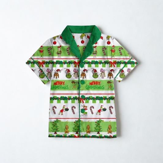 Mean One Women’s Button Down Pj Top- Christmas 26 Pre-Order